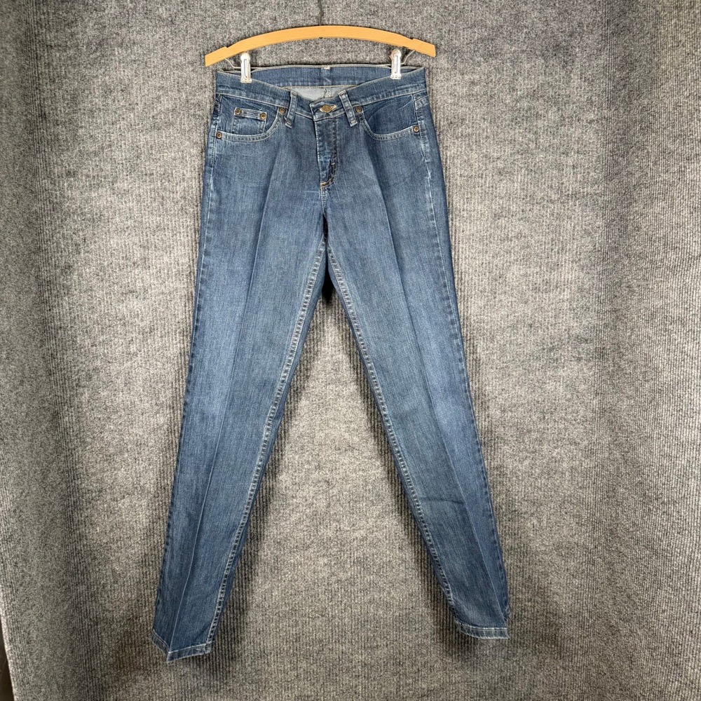Y2K Austin Clothing‎ Women's 4 Bootcut Blue Jeans Distressed Hem Medium Wash